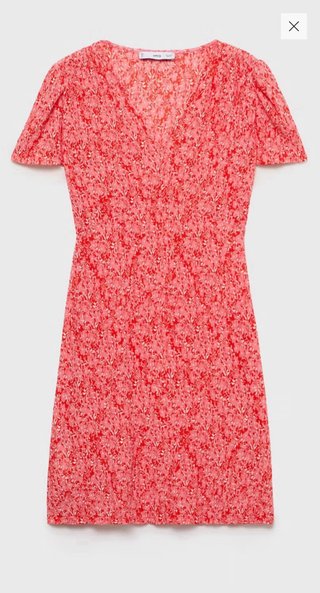 Vestido premamá Mango flores.