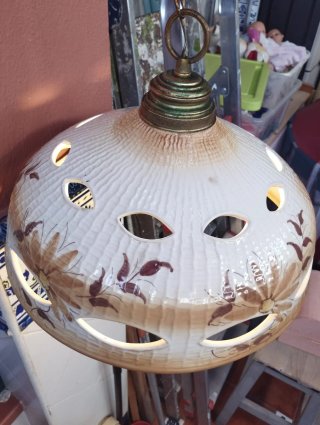 Lámpara techo cerámica vintage