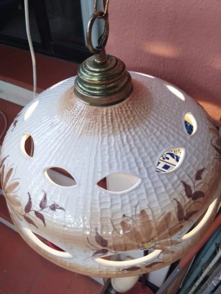 Lámpara techo cerámica vintage