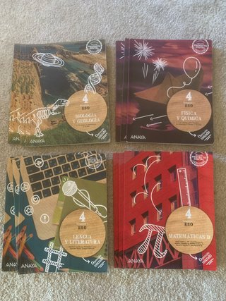 Libros de texto 4ESO Anaya