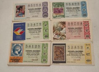 Lotería Nacional España 1975 - Lote completo