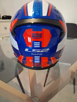Casco Ls2 Talla S Azul Blanco Rojo