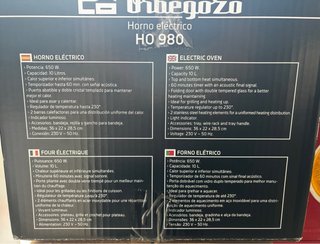 Horno Eléctrico Orbegozo HO 98 10L