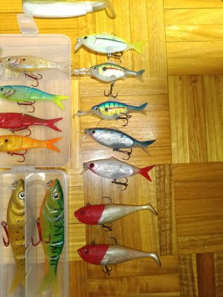Lote señuelos pesca variados 1
