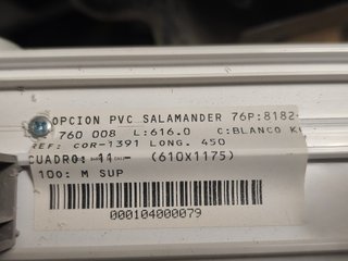 Ventana PVC Salamander 76mm Abatible