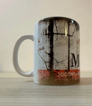 Taza Vintage Mobiloil Pegasus Lata Antigua