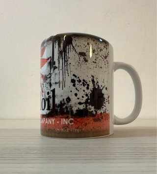 Taza Vintage Mobiloil Pegasus Lata Antigua