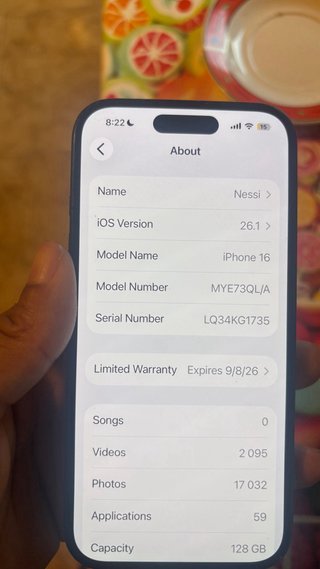 Iphone 16 128GB
