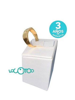 ANILLO ORO AMARILLO 18K CON PIEDRA BLANCA 4,50GR