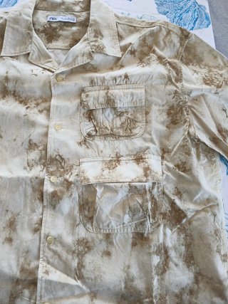 Camisa Zara Hombre Manga Corta Talla L