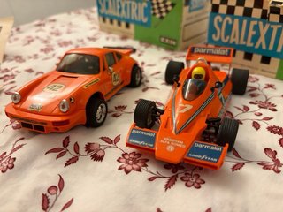 Scalextric 2 Coches Slot: Porsche y Brabham