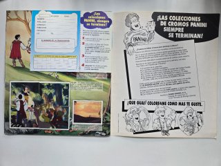 Álbum COMPLETO Blancanieves PANINI año 1995