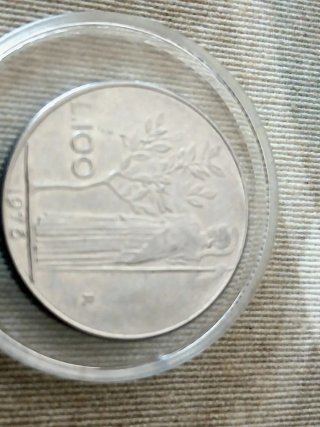 2 Monedas 100 Liras 1976 y 1956