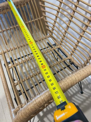 Silla ratán sintético con reposabrazos