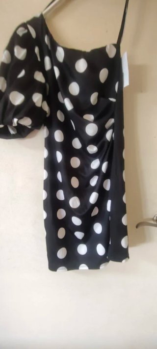 Vestido lunares negro y blanco Talla S/M