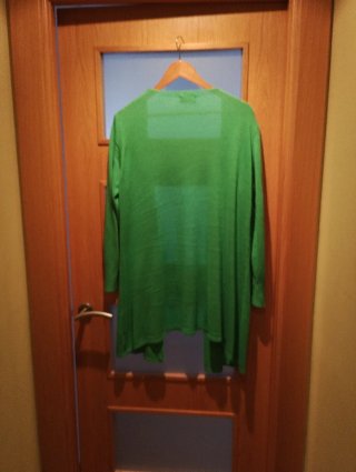 Chaqueta larga verde