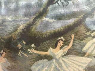 CUADRO BORDADO PETIT POINT