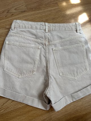 Shorts vaqueros Mango beige talla 34