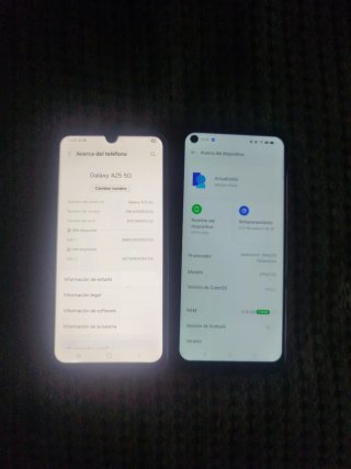 Dos móviles negros y plateados