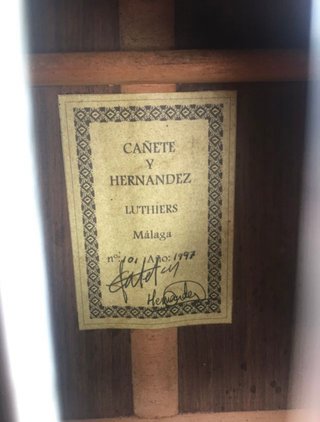 Guitarra Clásica Cañete y Hernández 1997