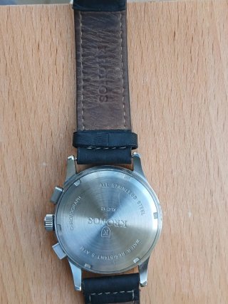 Kronos Cronógrafo Cuarzo Negro/Plata