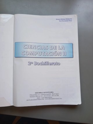 Ciencias de la computación II, 2o Bachillerato