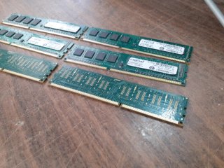 Lote 6 Memorias RAM Crucial 4GB DDR3
