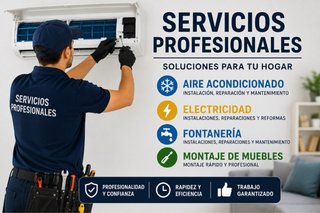 Servicios de aire acondicionado y electricidad