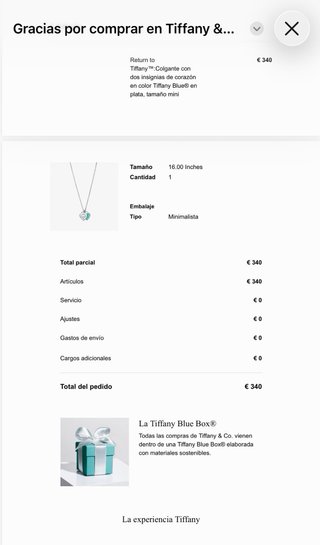 Collar Tiffany & Co. Corazón Doble Plata