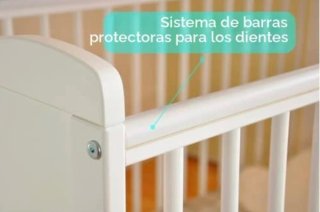 Cuna de bebé blanca