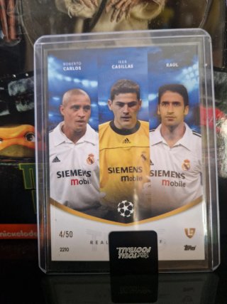 Carta Futbol Real Madrid Trio Carlos Casillas Raul