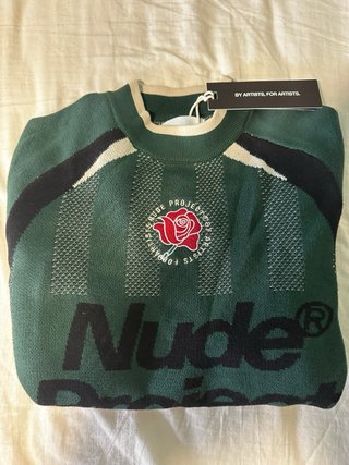 Jersey Nude Project Verde y Negro Talla S