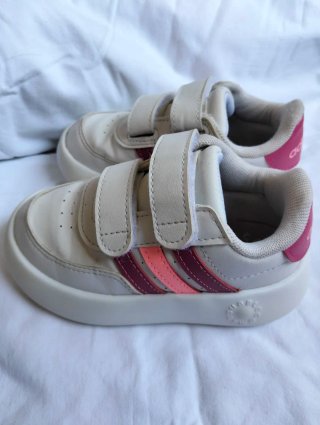Zapatillas Adidas Niña Talla 24 Rosa/Blanco