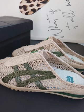 Onitsuka Tiger Zuecos Beige/Verde Talla 38