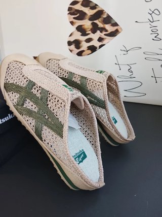Onitsuka Tiger Zuecos Beige/Verde Talla 38