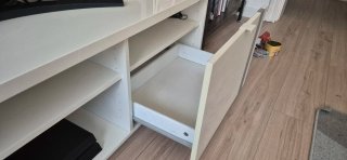 Mueble TV IKEA Blanco y Gris