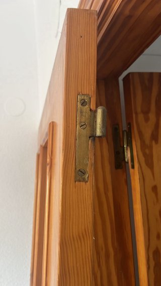 2 Puertas Madera con Cristaleras