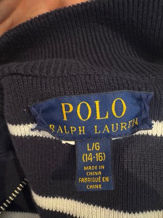 Chaqueta Polo Ralph Lauren Cremallera Gris
