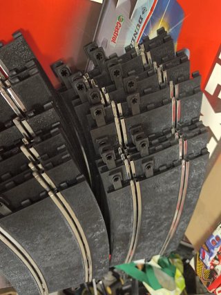 Lote 20 curvas super exteriores Scalextric 1/32