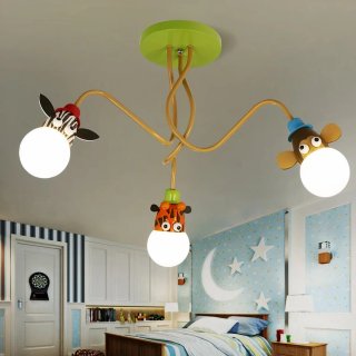 Lámpara infantil animales 3 luces