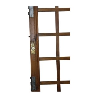 Puerta doble madera vidrieras principios S.XX