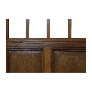 Puerta doble madera vidrieras principios S.XX