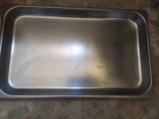 Bandeja metálica para horno