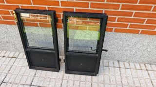Puerta de chimenea de hierro forjado