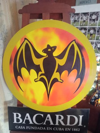 Cartel Ron Bacardi Años 80