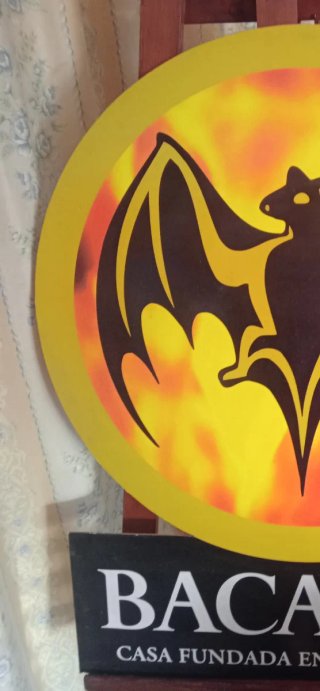 Cartel Ron Bacardi Años 80