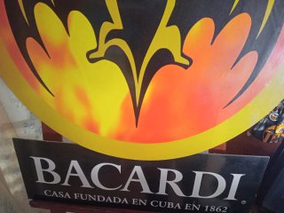 Cartel Ron Bacardi Años 80