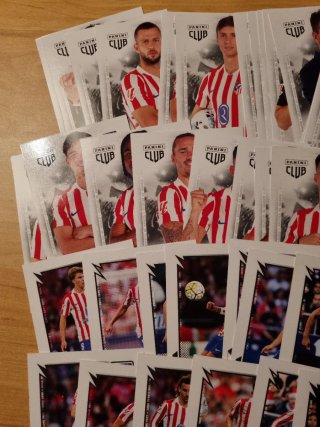 44 Cartas Panini Club Atlético de Madrid