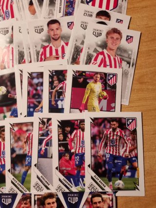 44 Cartas Panini Club Atlético de Madrid