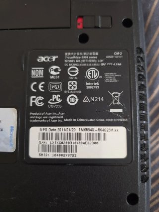 Portátil Acer 015-P4